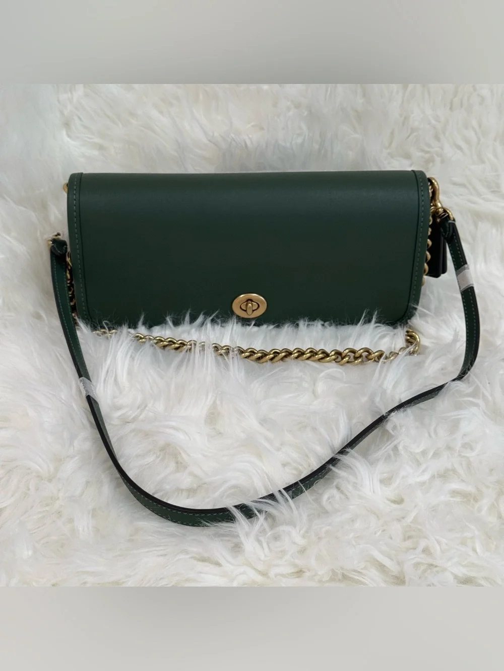 Coach Dinky 1974 Limited Re-Edition Green Glovetanned Leather Bag NWOT
